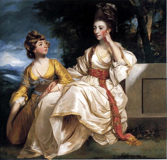 Portrait de Hester Thrale et de sa fille Hester - Joshua Reynolds