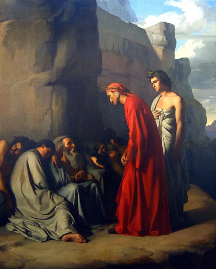 Dante aux enfers - Hippolyte Flandrin