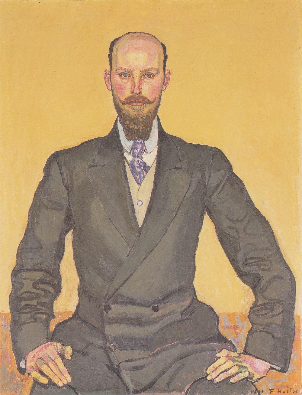 Bildnis Willy Russ - Ferdinand Hodler - Alpha Reproduction