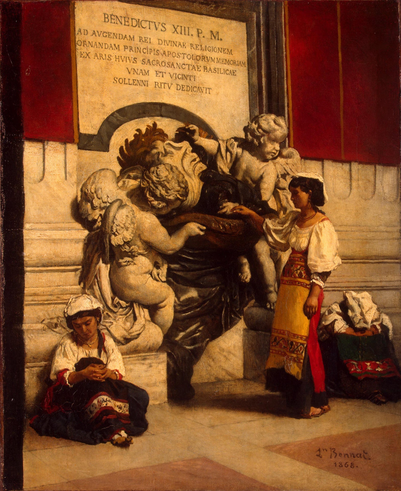 Bénitier de la basilique Saint-Pierre de Rome - Léon Bonnat