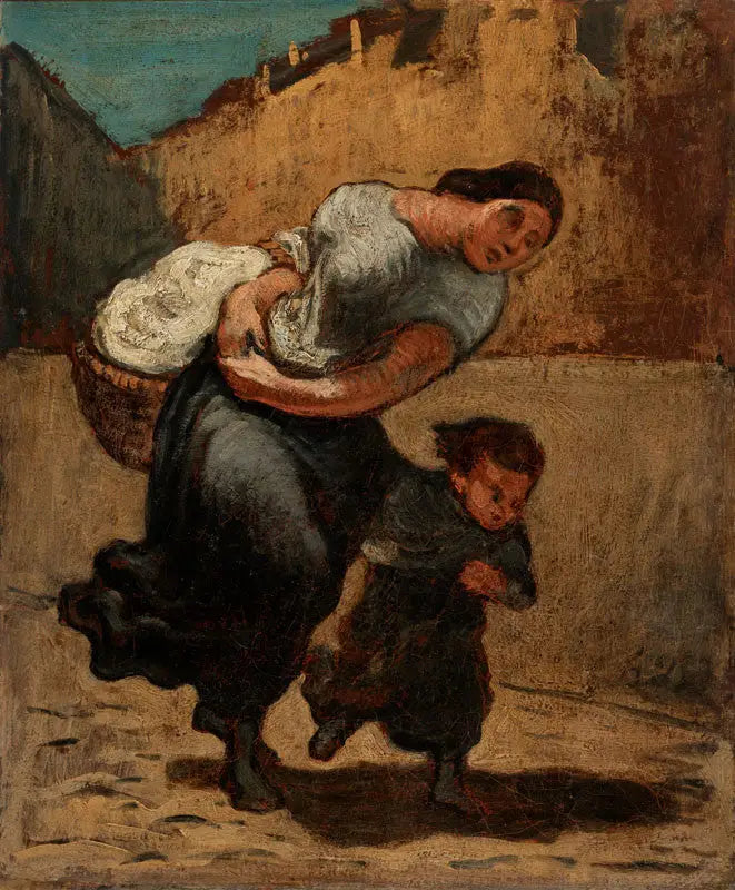 The Burden (Laundress) - Honoré Daumier