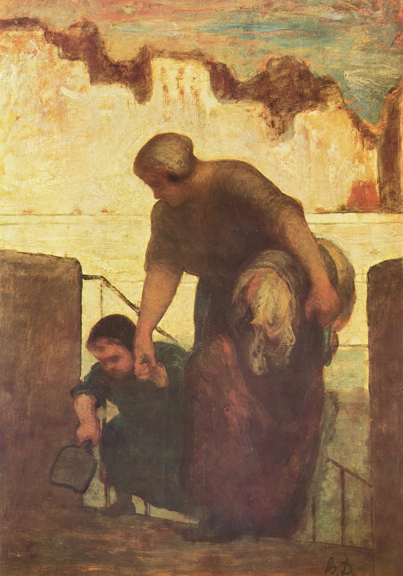 The Laundress - Honoré Daumier