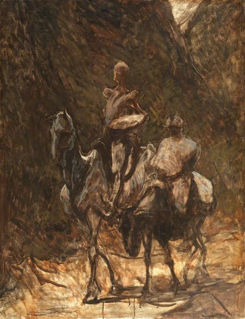 Don Quixote and Sancho Panza - Honoré Daumier
