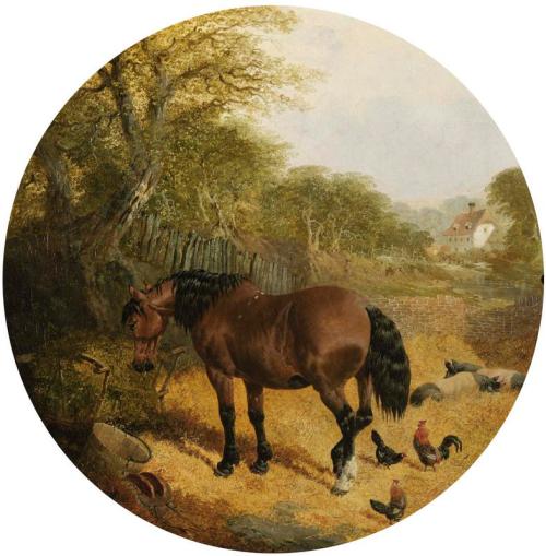 Chevaux, porcs et volailles - John Frederick Herring, Sr.