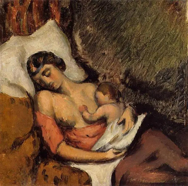 Woman Breastfeeding Her Child - Paul Cézanne