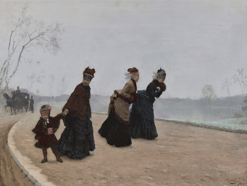 What Cold! - Giuseppe De Nittis