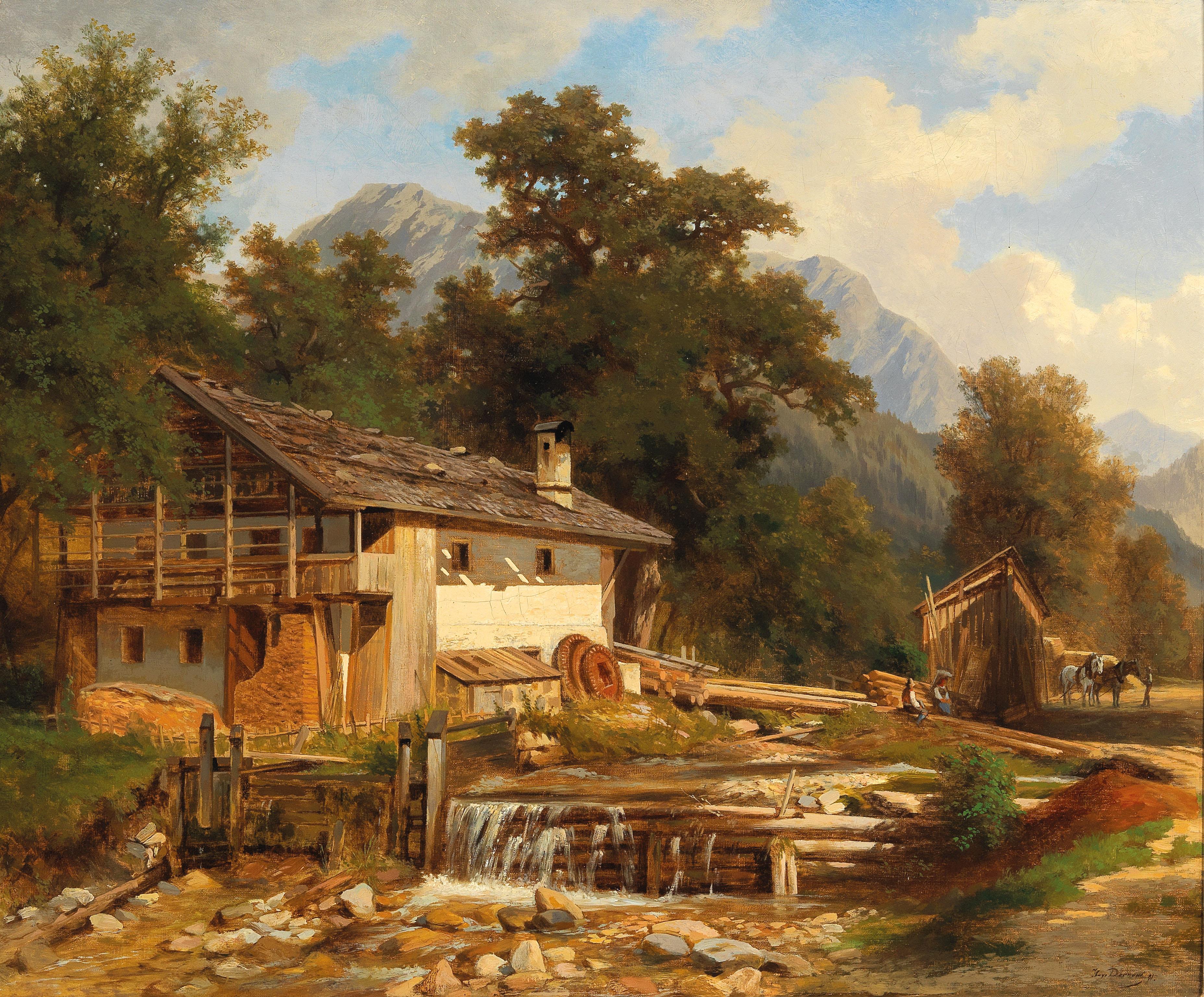 Motif du Tyrol près de l’Achensee - Hugo Darnaut - Alpha Reproduction