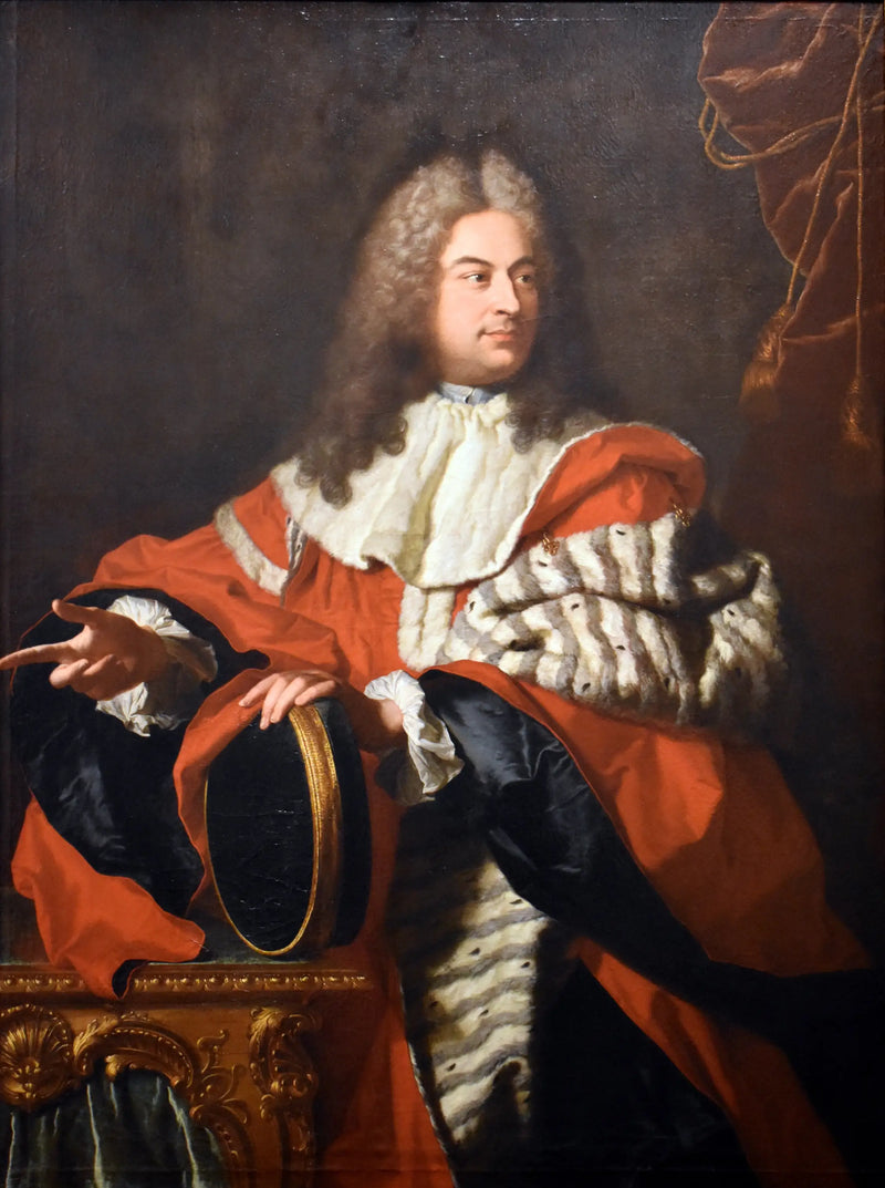 Portrait of Gaspard de Gueidan (1688-1767) en président à mortier. - Hyacinthe Rigaud