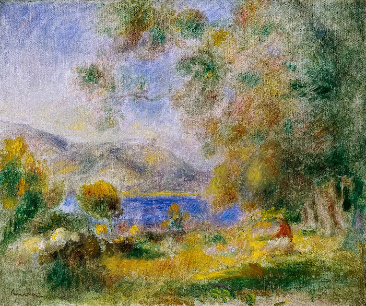 Reproduction du tableau « Près de Cagnes - Pierre-Auguste Renoir » par Alpha Reproduction en peinture à l’huile