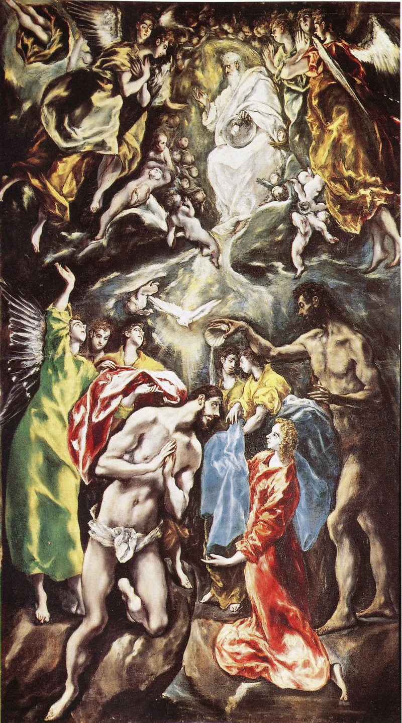 The Baptism of Christ - El Greco