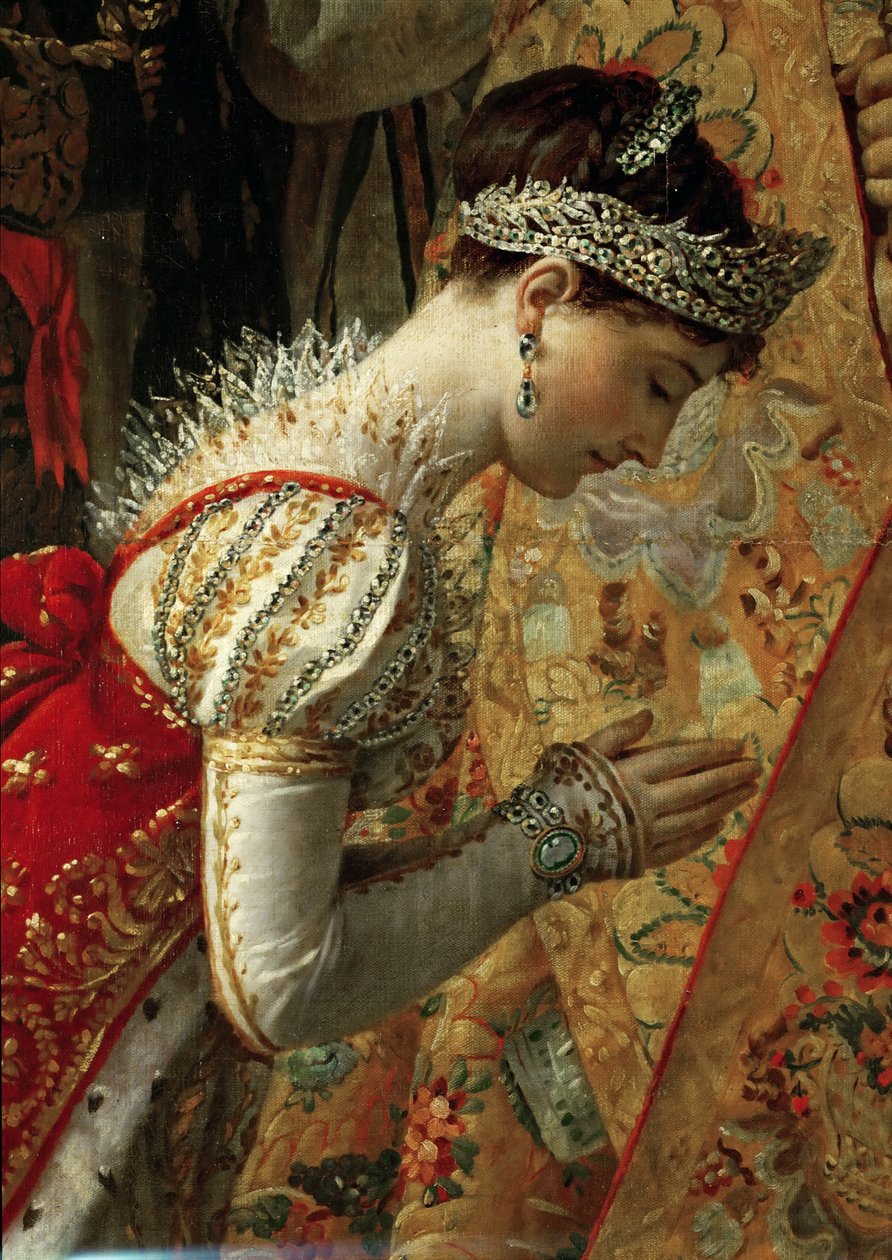 Empress Joséphine (The Coronation of Napoleon I, Detail) - Jacques Louis David