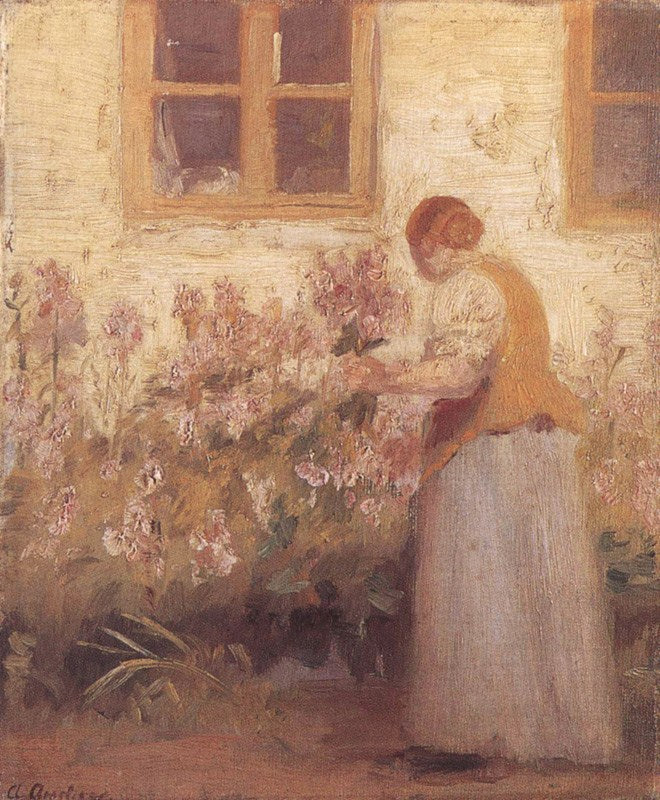 In the Flower Garden - Anna Ancher