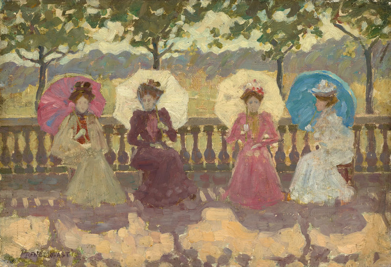 In the park, Paris - Maurice Prendergast