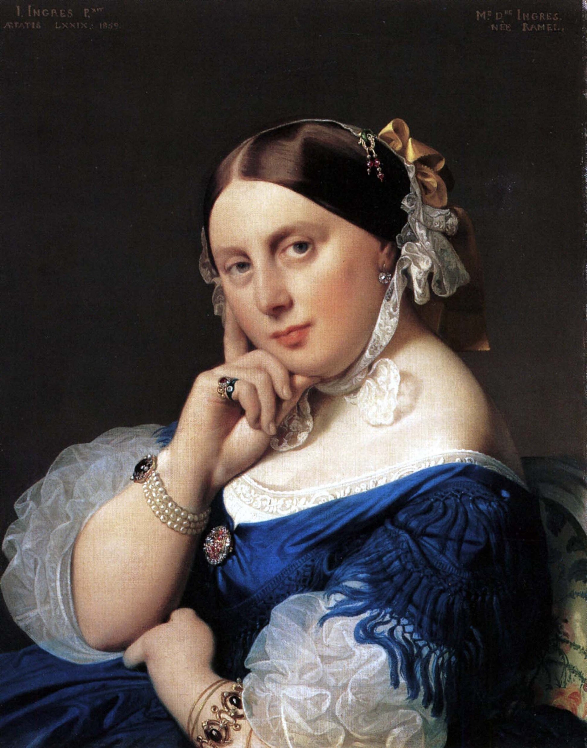 Portrait of Madame Ingres born Ramel - Jean-Auguste-Dominique Ingres