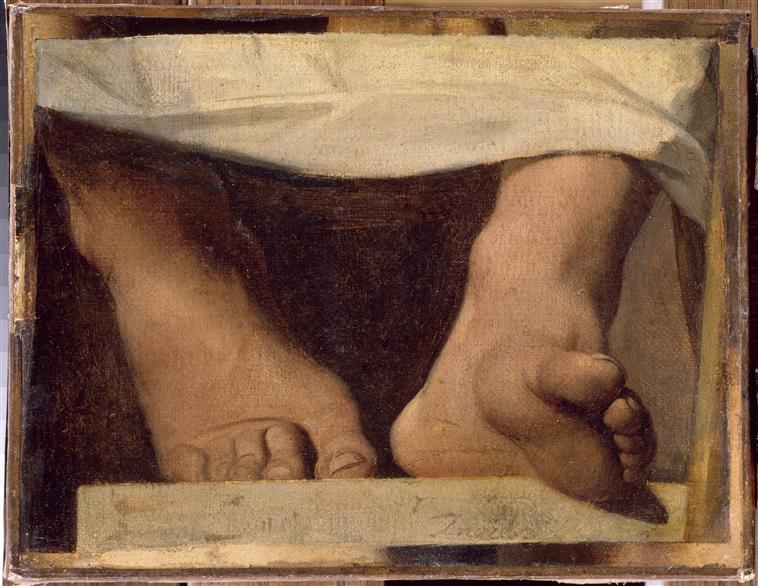 The Feet of Homer, Study for the Apotheosis of Homer - Jean-Auguste-Dominique Ingres