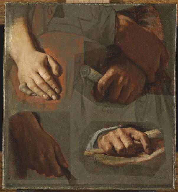 Studies for The Apotheosis of Homer - Jean-Auguste-Dominique Ingres