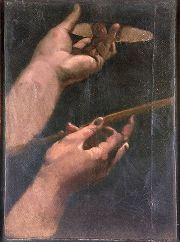 Study for the Two Hands of Louis XIII - Jean-Auguste-Dominique Ingres