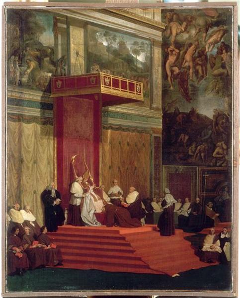 Chapel tenant of Pope Pius VII - Jean-Auguste-Dominique Ingres