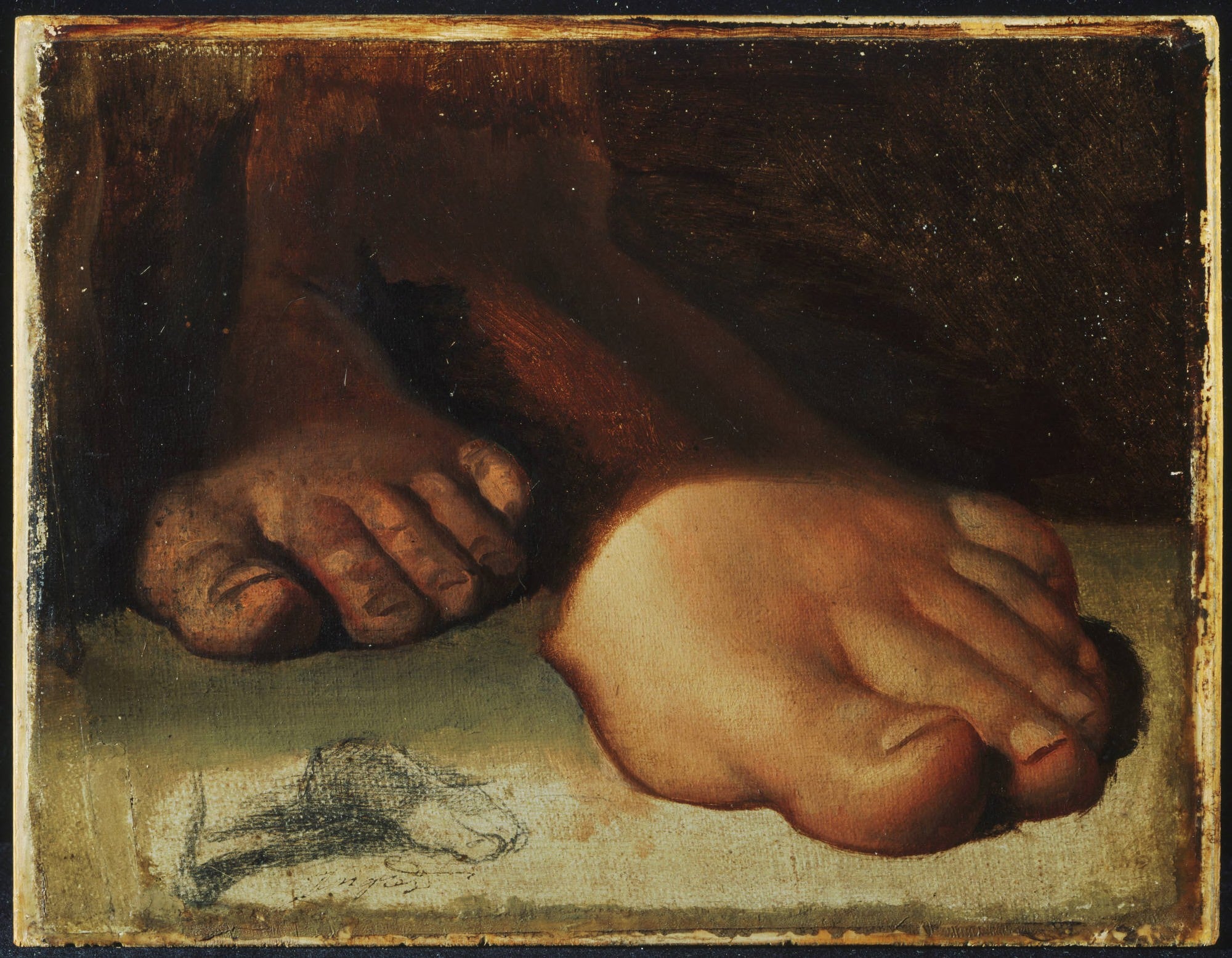 Studies for the Foot in "Jesus Giving the Keys to Saint Peter" - Jean-Auguste-Dominique Ingres