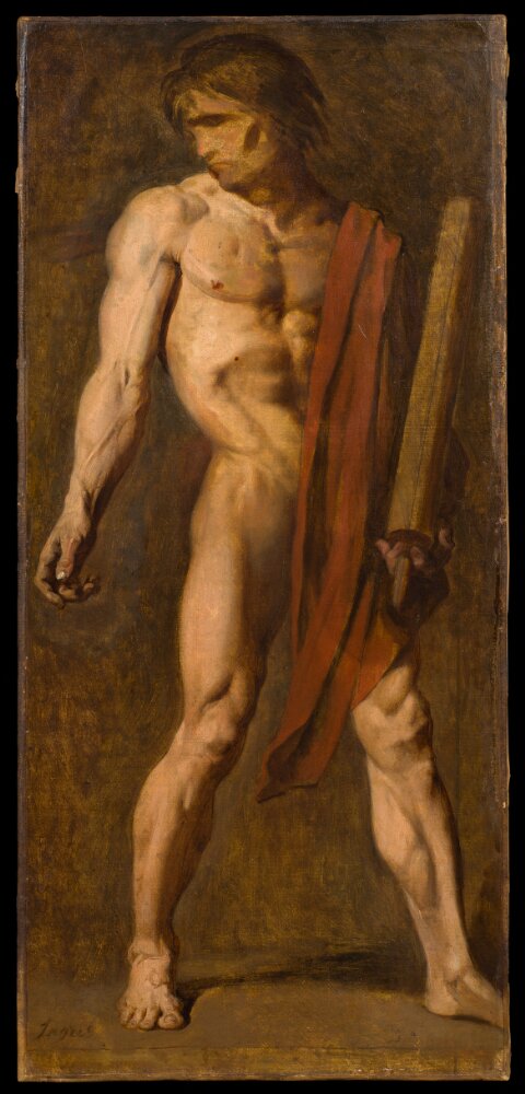 Study for the figure of the lictor for the painting of the Martyrdom of Saint Symphorien - Jean-Auguste-Dominique Ingres