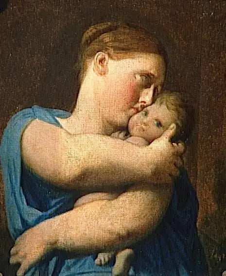 Femme et enfant étude pour ’Le Martyre de Saint Symphorien’ - Jean-Auguste-Dominique Ingres - Alpha Reproduction