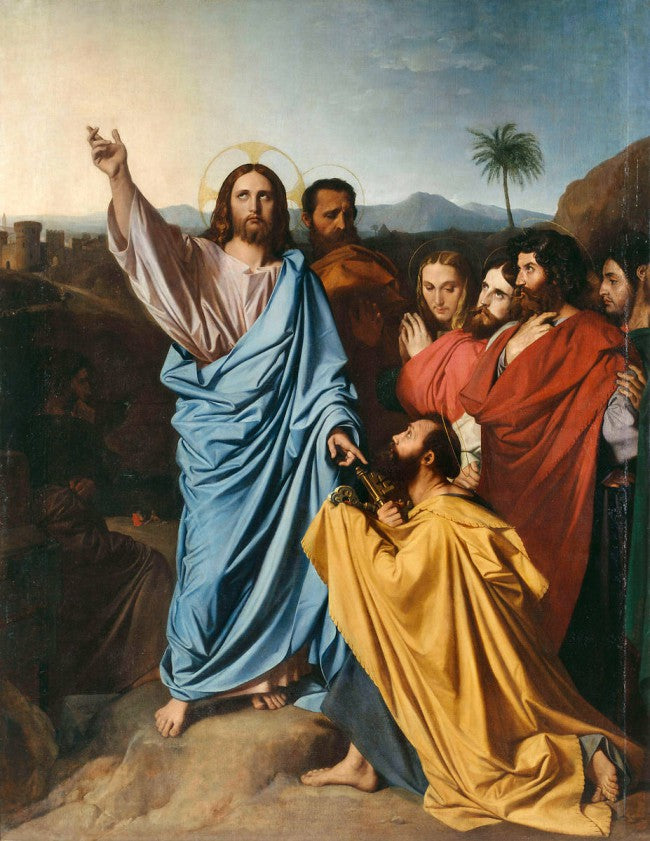 Jesus Giving the Keys of Paradise to Saint Peter - Jean-Auguste-Dominique Ingres