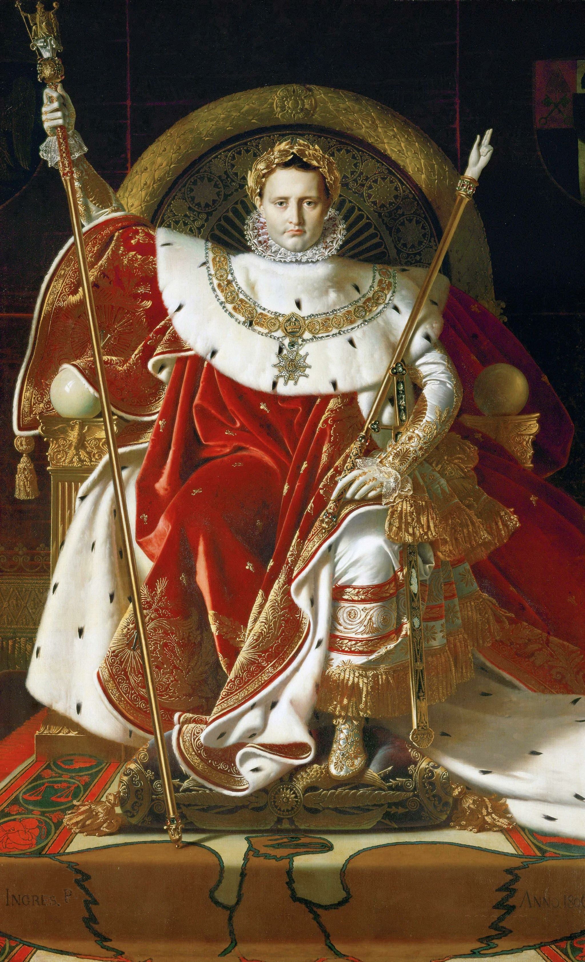 Napoleon I on the Imperial Throne - Jean-Auguste-Dominique Ingres