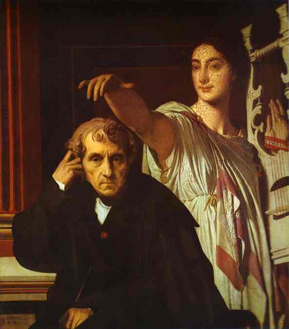 Luigi Cherubini and the Muse of Lyric Poetry - Jean-Auguste-Dominique Ingres