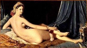 Reclining Odalisque, The Large Odalisque - Jean-Auguste-Dominique Ingres