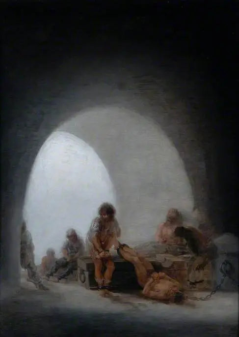 Interior of a prison - Francisco de Goya