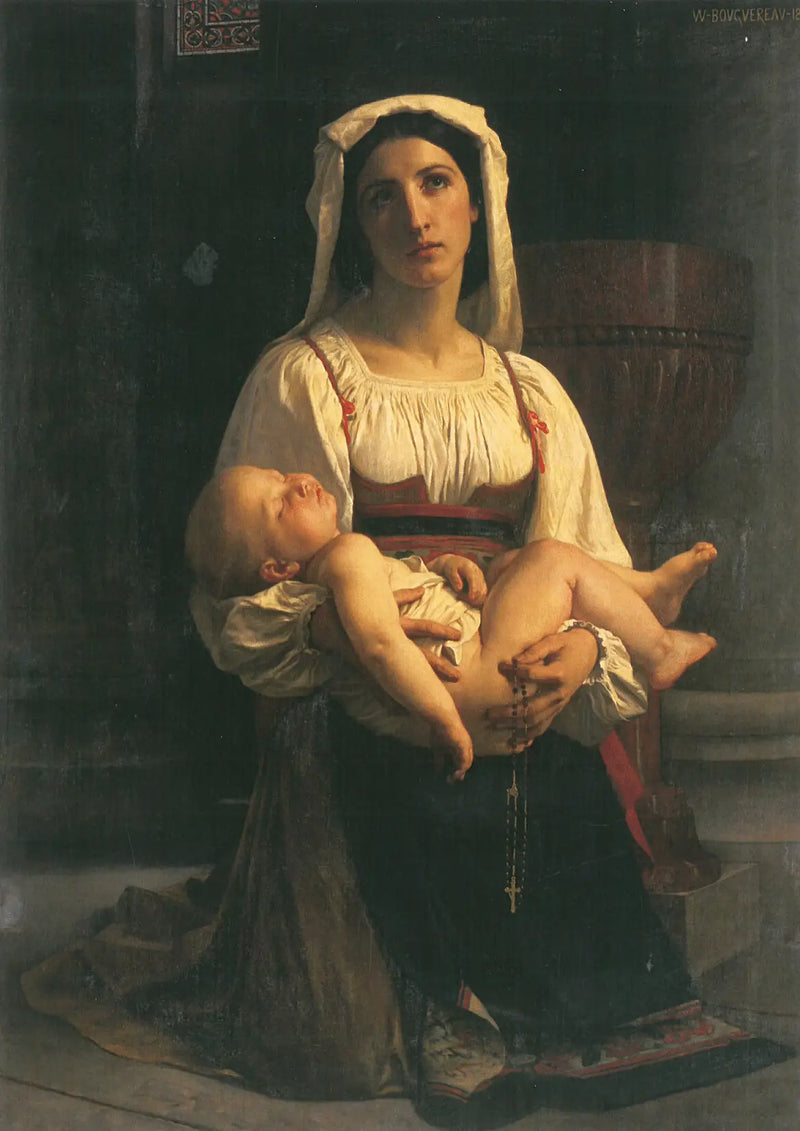 The Invocation to the Virgin - Bouguereau