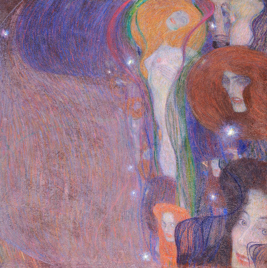 🌌✨ Will-o'-the-wisps – Gustav Klimt (circa 1903)