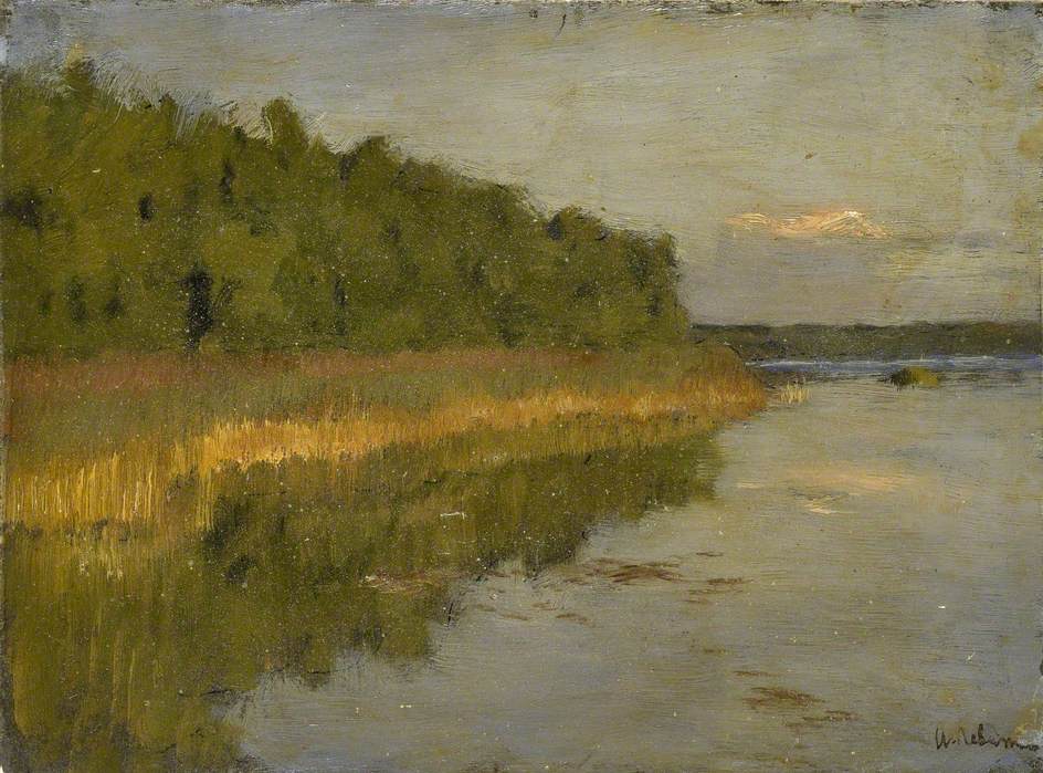 Grove by a Lake (Autumn) - Isaac Levitan