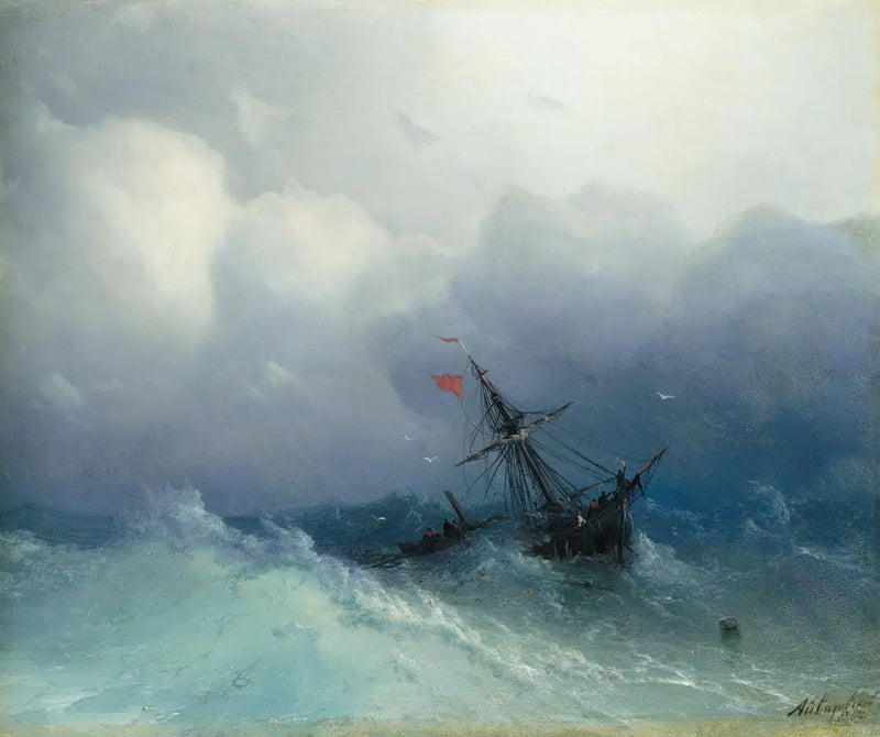Shipwreck on a Stormy Sea - Ivan Aïvazovski