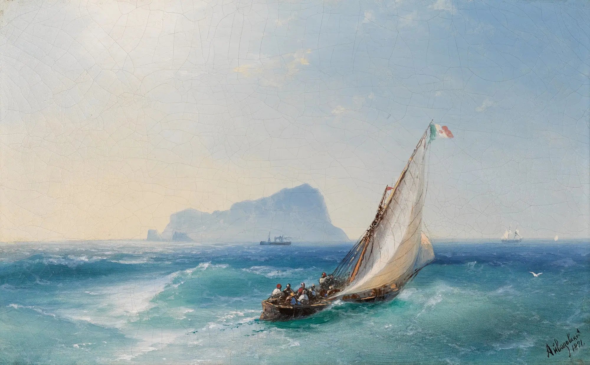 La baie de Naples avec Capri - Ivan Aïvazovski - Alpha Reproduction