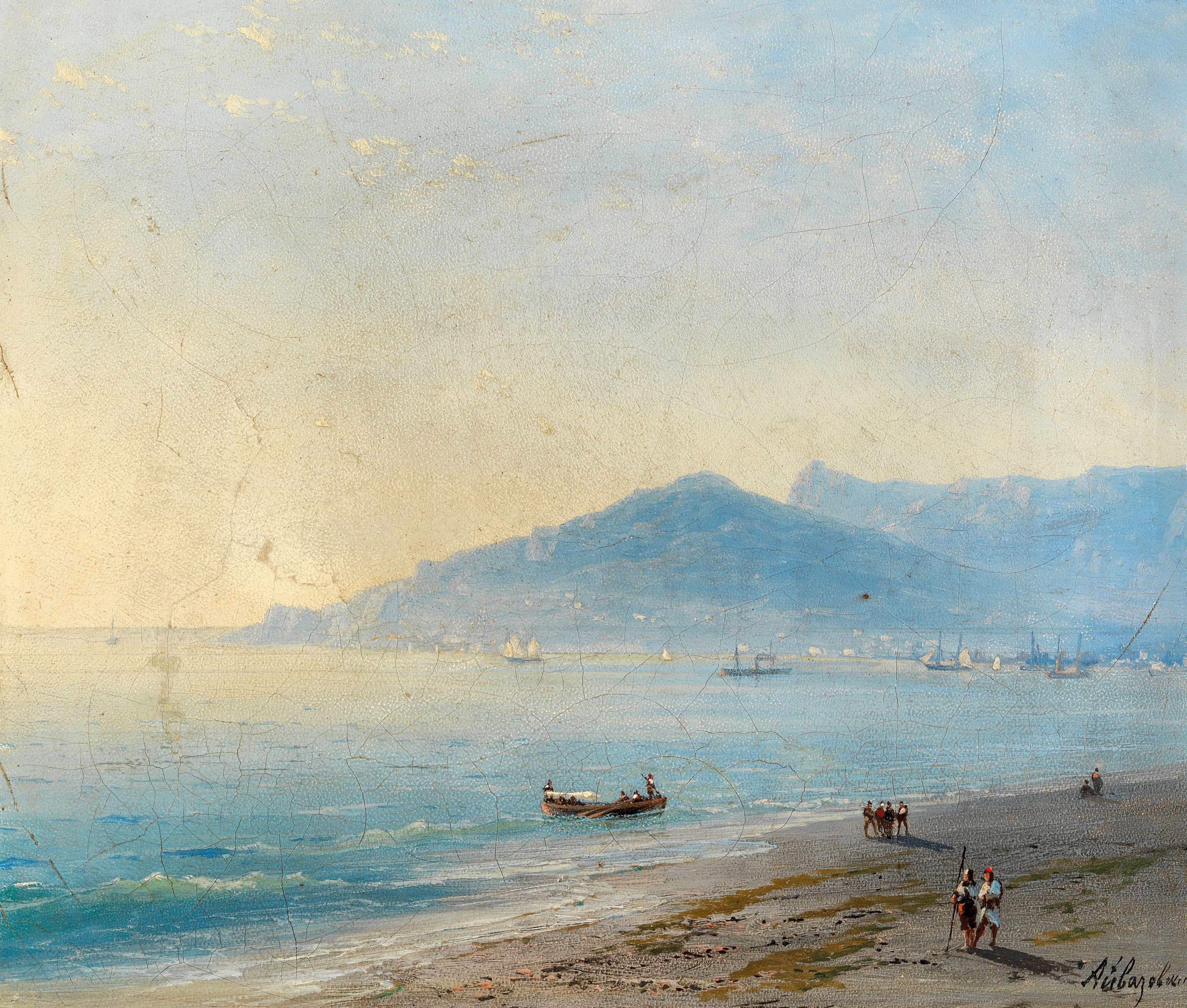 La baie de Yalta avec les montagnes Magobi et Ai Petri - Ivan Aïvazovski