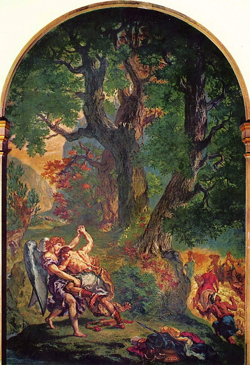 The Struggle of Jacob with the Angel - Eugène Delacroix