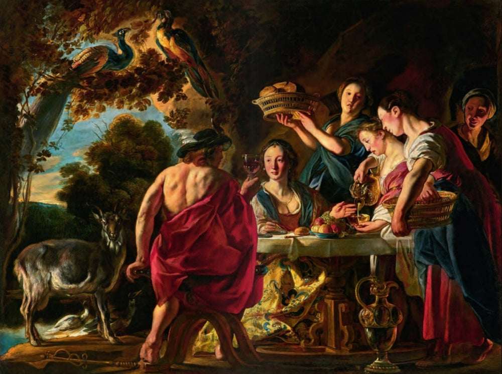 Hermès diverti par Calypso - Jacob Jordaens
