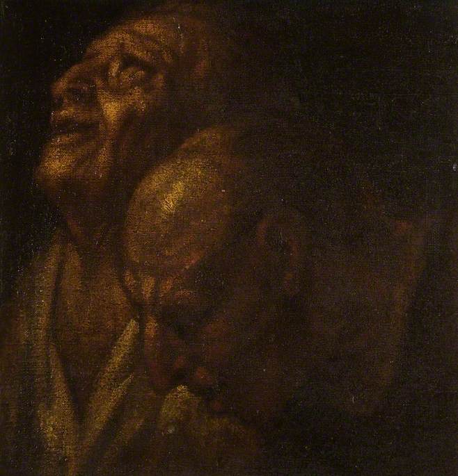 Deux études d'une tête masculine - Jacob Jordaens