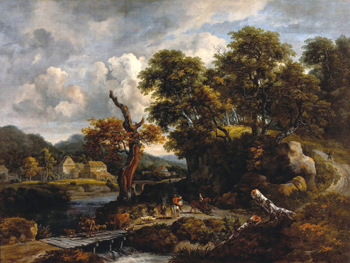 Paysage avec rivière en bois - Adriaen van de Velde