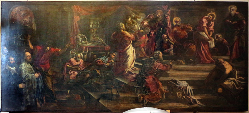 The Christ washing the disciples' feet - Jacopo Tintoretto