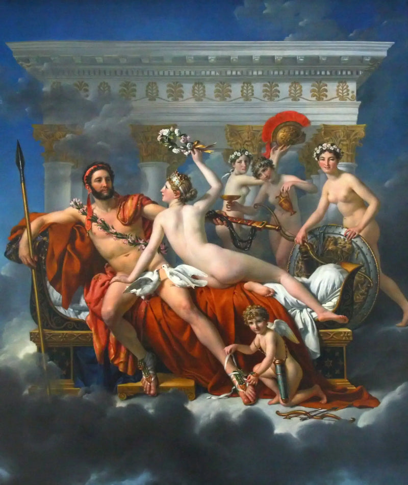 Mars Disarmed by Venus - Jacques-Louis David