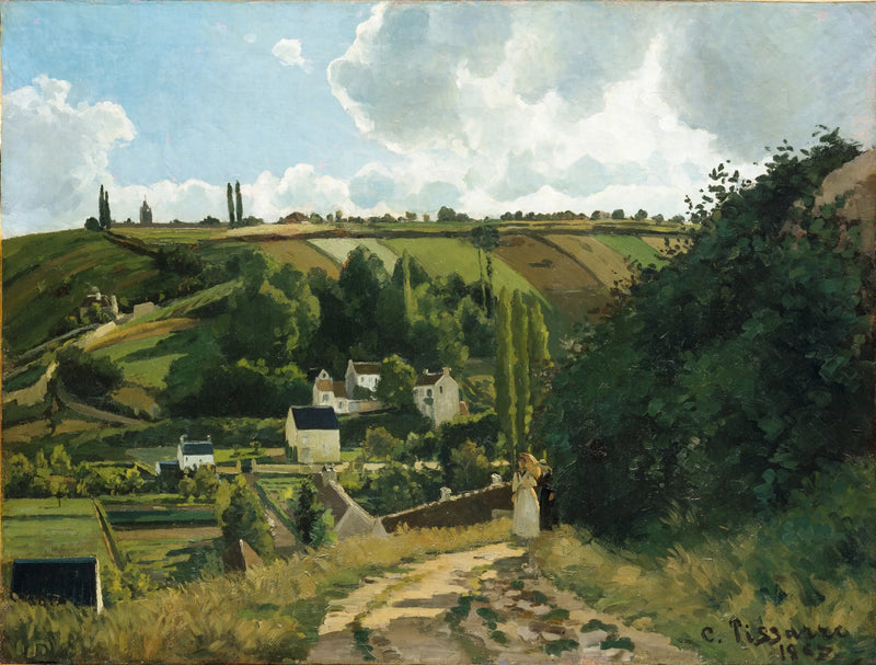The Jallais Coast, Pontoise - Camille Pissarro