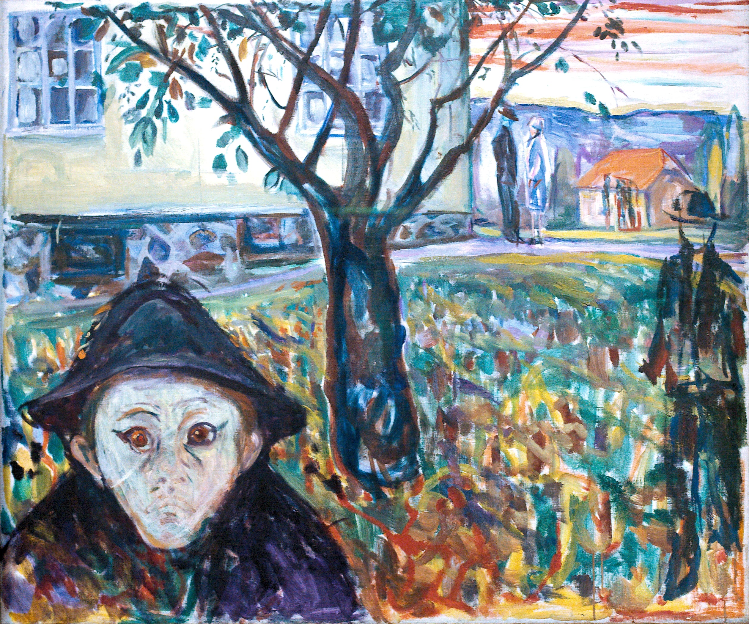 Reproduction du tableau « Jalousie au jardin - Edvard Munch » par Alpha Reproduction en peinture à l’huile