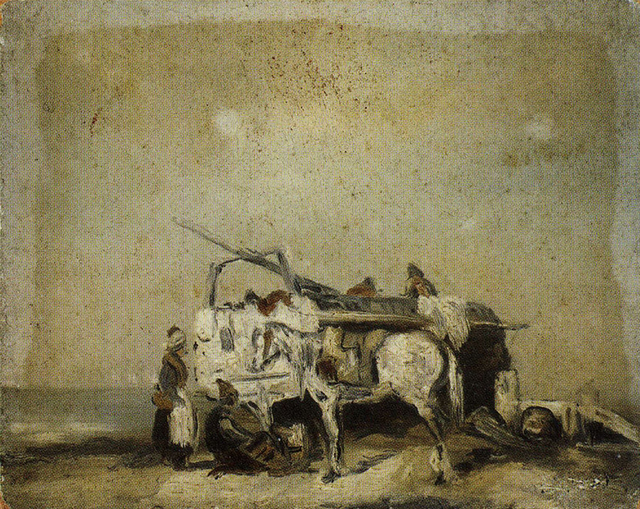 Cart with Horse and Figure - James Ensor