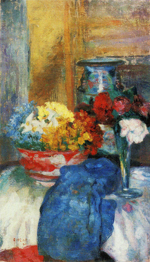 Flowers and China - James Ensor