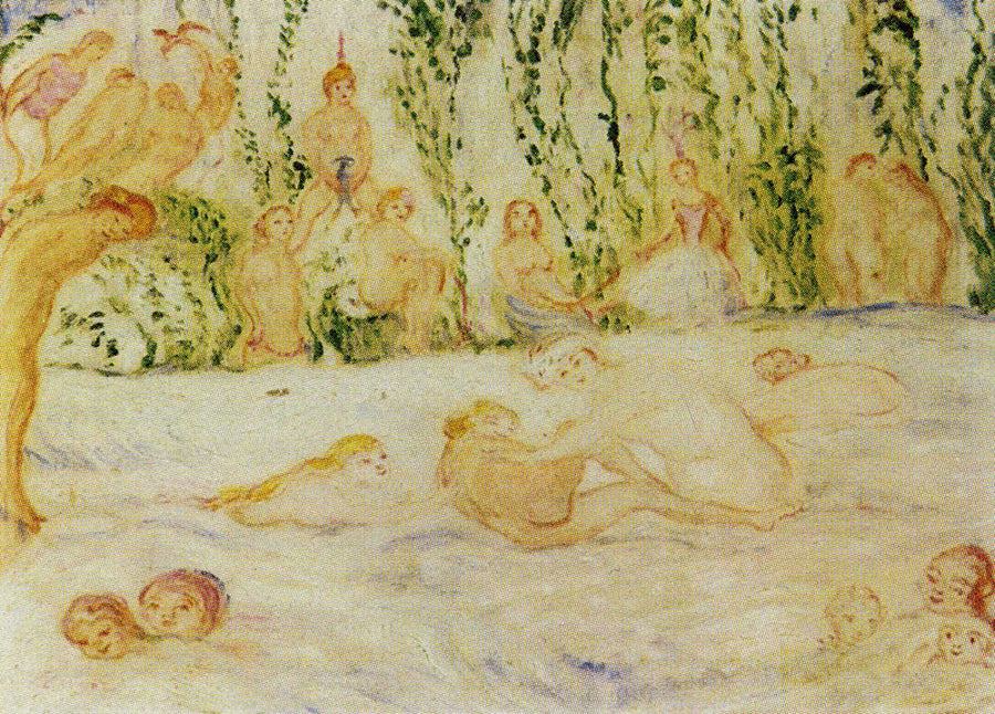Free-Flowing Waters and Bathing Girls - James Ensor