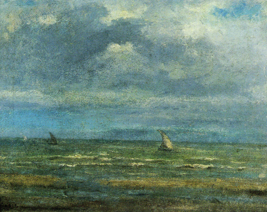 Seascape with Two Sailing Boats - James Ensor