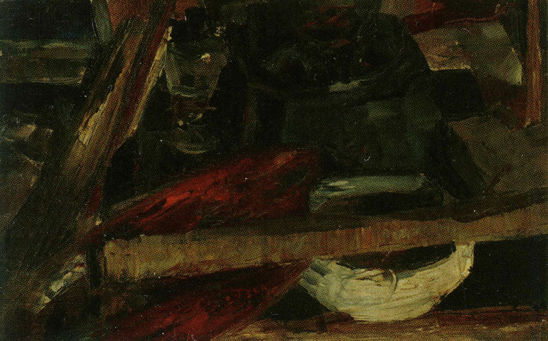 Still Life on the Kitchen Hearth - James Ensor
