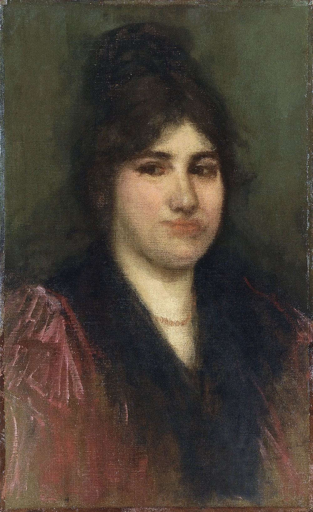 Reproduction du tableau « Rose et or : La Napolitaine - James Abbott McNeill Whistler » par Alpha Reproduction en peinture à l’huile